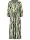 Gerry Weber Collection Gemustertes A-Linien-Kleid mit Bindegürtel - beige/weiß/grün (09058)