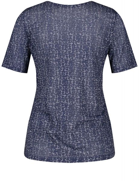 Gerry Weber Edition 1/2 Sleeve T-Shirt - blue/beige/white (08098)