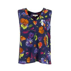 Signe nature Top with floral pattern - purple (96)