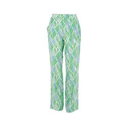 Signe nature Trousers with an all-over pattern - green/blue (5)