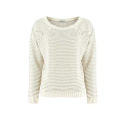 Signe nature Structured knit sweater - beige (1)