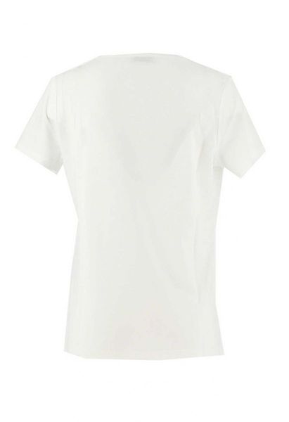Signe nature T-Shirt mit V-Ausschnitt - blau/beige (1)