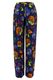 Signe nature Flowing pants with floral print - blue (96)