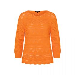 More & More Sweater with ajour pattern - orange (0422)