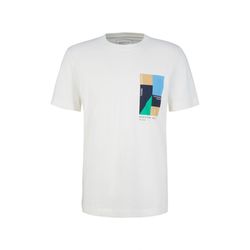 Tom Tailor Denim T-Shirt imprimé - blanc (12906)