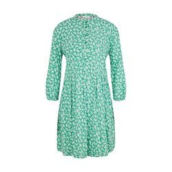 Tom Tailor Kleid mit Allover-Blumenprint - grün (31117)