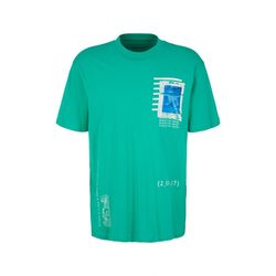 Tom Tailor Denim T-Shirt relaxed imprimé - vert (31040)