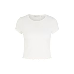 Tom Tailor Denim Cropped T-Shirt - white (10348)