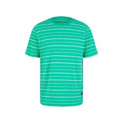 Tom Tailor Denim T-shirt à rayures - vert (31374)