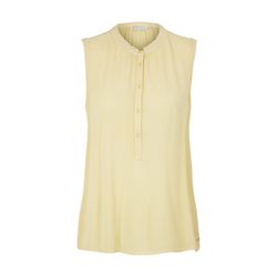 Tom Tailor Denim Basic henley blouse - yellow (29567)