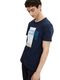 Tom Tailor Denim T-Shirt mit Motivprint - blau (10668)