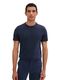 Tom Tailor Basic t-shirt with a logo print - blue (10668)