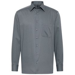 Eterna Printed twill shirt comfort fit - green (46)