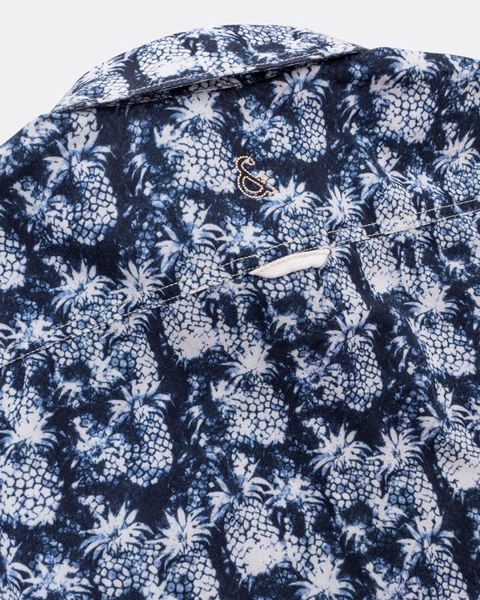 Colours & Sons Shirt - Pineapples Print - blue (632)