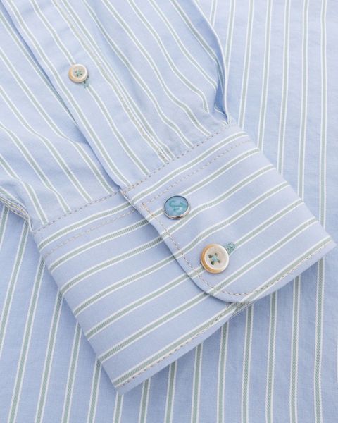 Colours & Sons Hemd mit Streifenmuster - blau (629)