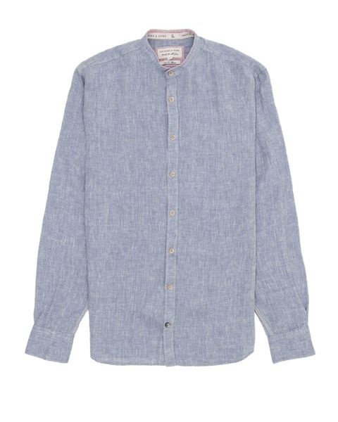 Colours & Sons Linenshirt - blue (650)