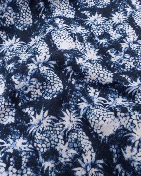 Colours & Sons Hemd - Pineapples Print - blau (632)