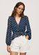 Pepe Jeans London Blouse Cropped Fit - blue (0AA)
