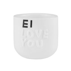 Räder Egg cup - Ei love you D (h 4,5cm) - white (0)