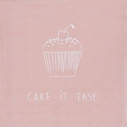 Räder Serviettes (33x33cm) - Cake it easy - rose (0)