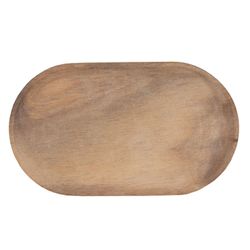 Räder Assiette en bois (23x16cm) - brun (0)