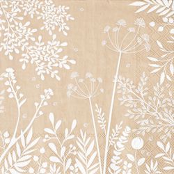 Räder Serviettes (33x33cm) - Jardin des merveilles - blanc/beige (0)