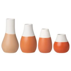 Räder Mini vases pastel - Lot de 4 - blanc/orange (0)