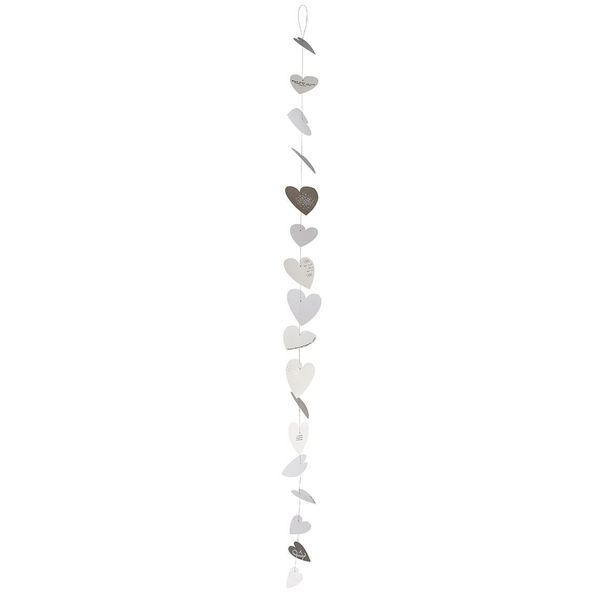 Räder Heart garland (140cm) - white (0)