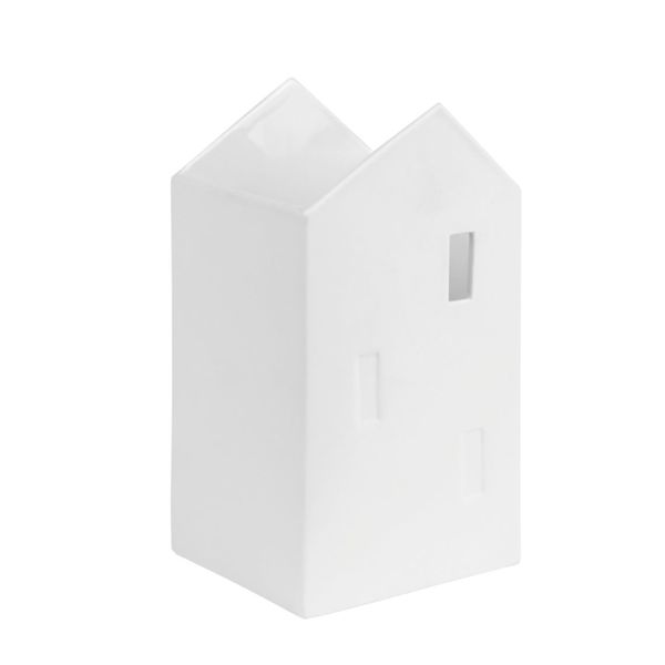 Räder Haus Vase (9,5x8x17,5cm) - weiß (0)