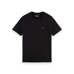 Scotch & Soda T-shirt classique en jersey coton bio - noir (0008)