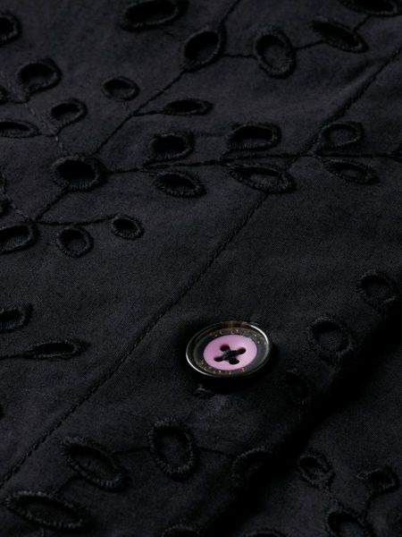 Scotch & Soda Puffed-sleeve broderie anglaise mini dress - black (8)