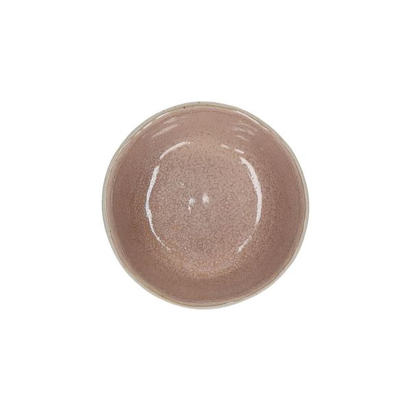 Pomax Stoneware bowl - Spiro (H4,2cm) - pink/beige (PWP)