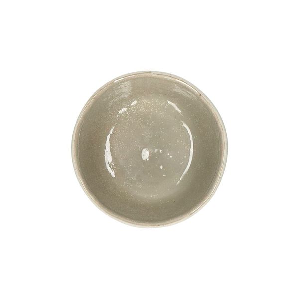 Pomax Stoneware bowl - Spiro (H4,2cm) - green/gray (SHE)