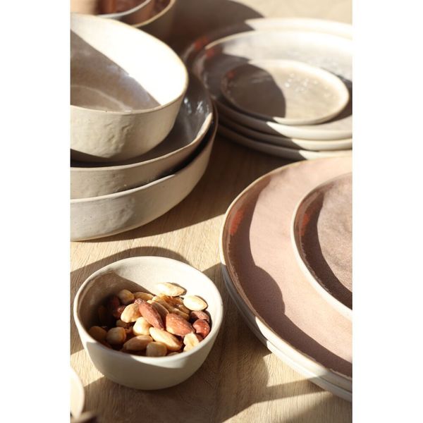 Pomax Stoneware plate - Spiro (Ø24cm) - brown (SHE)