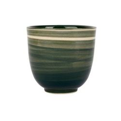 SEMA Design Stoneware tumbler - Sweet leaves - green (3)