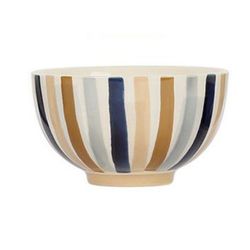 SEMA Design Bowl with striped pattern - blue/beige (1)