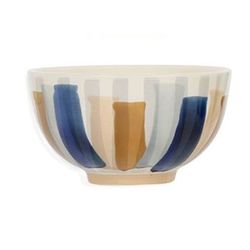 SEMA Design Bowl with striped pattern - blue/beige (4)