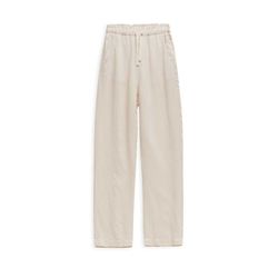 Yerse Pantalon en tissu avec cordon de serrage - beige (3)