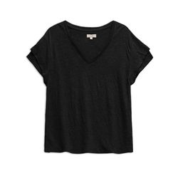 Yerse Linen t -shirt - black (37)