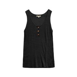 Yerse Top with button detail - black (37)