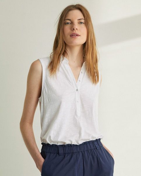 Yerse Organic-cotton polo shirt - white (1)