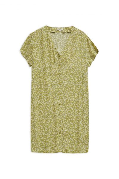 Yerse Mini dress with floral pattern - green (121)