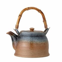Bloomingville Teapot with tea strainer - Aura  - brown/blue (Blue)