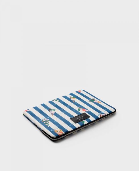 WOUF Laptop Sleeve - Tarifa 13" & 14" - white/blue (00)