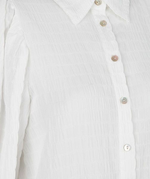Esqualo Bluse Basic aus Seersucker - weiß (120)