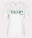 Esqualo T-shirt - Print Heart - weiß/grün (983)
