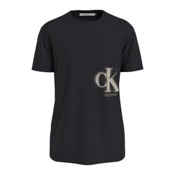 Calvin Klein Jeans T-Shirt mit Rundhalsausschnitt  - schwarz (BEH)