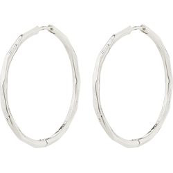 Pilgrim Hoop earrings - Breathe - silver (SILVER)