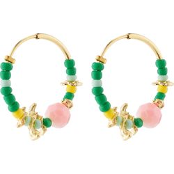 Pilgrim Pearl earrings - Pause - pink/green (GOLD)