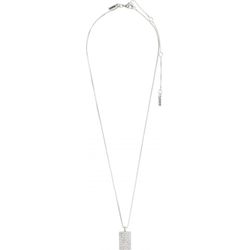Pilgrim Crystal pendant necklace - Be - silver (SILVER)